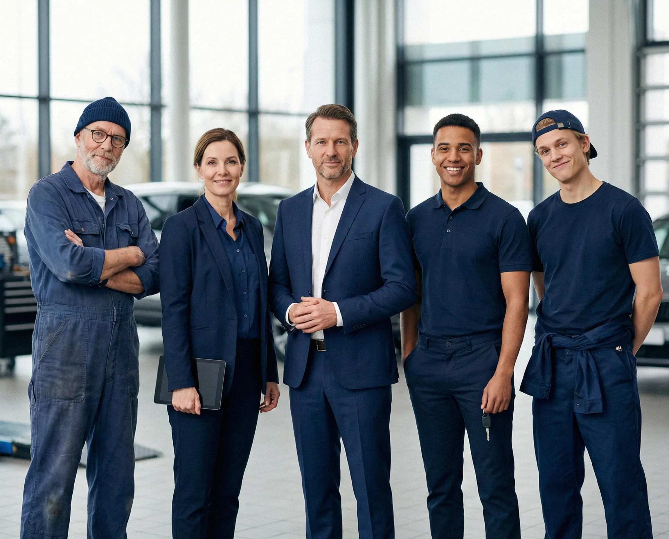 Moderne Kfz-Werkstatt mit Hebebühnen – Arbeitsplatz für Mechatroniker